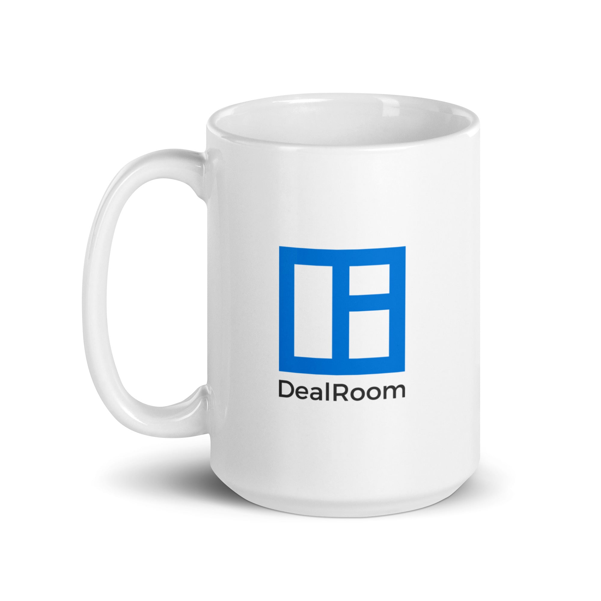 DealRoom White glossy mug